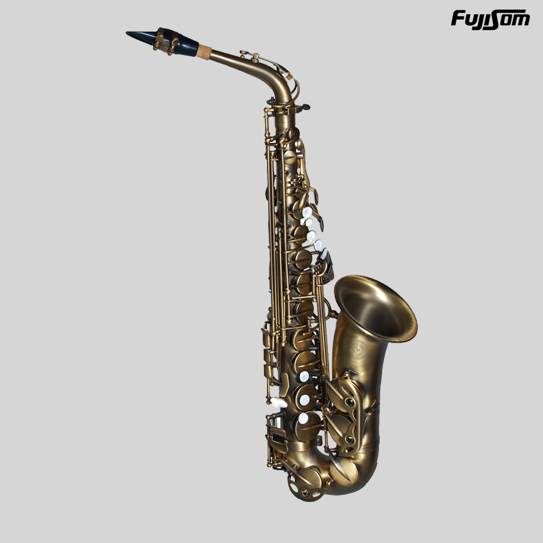 SAX ALTO DOLPHIN MIB ENVELHECIDO COM SEMICASE