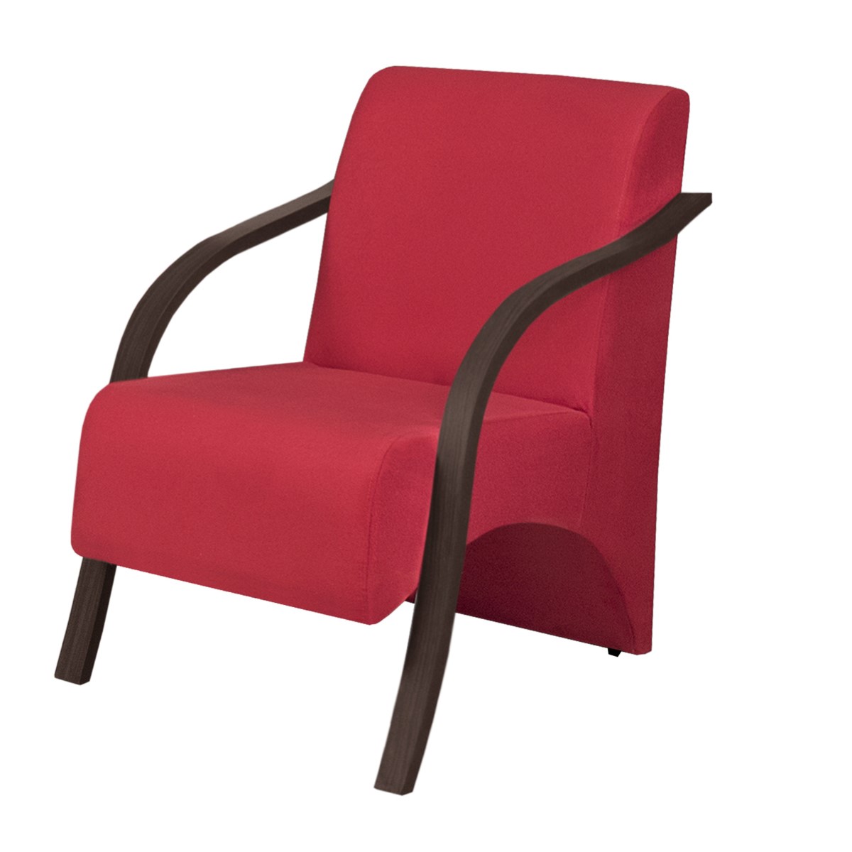 Poltrona Decorativa Vermelha Vênus D Salla Suede