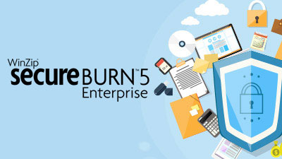 WinZip Secure Burn 5 Enterprise GOV License(51-250) Windows