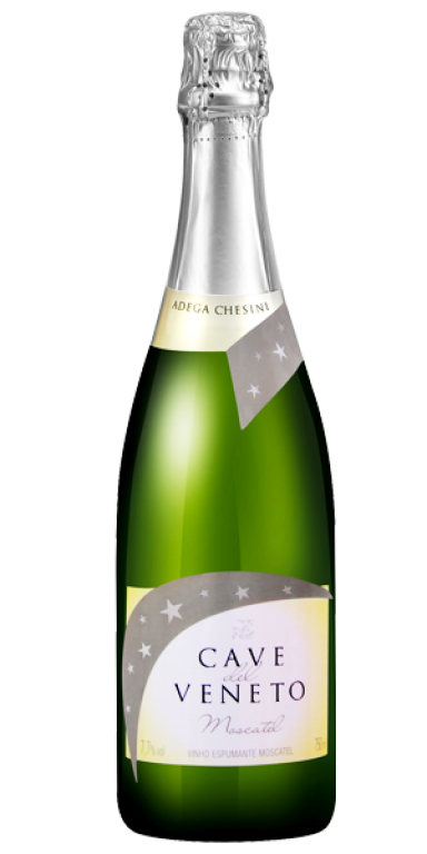 Vinho espumante moscatel cave del vêneto - 750 ml