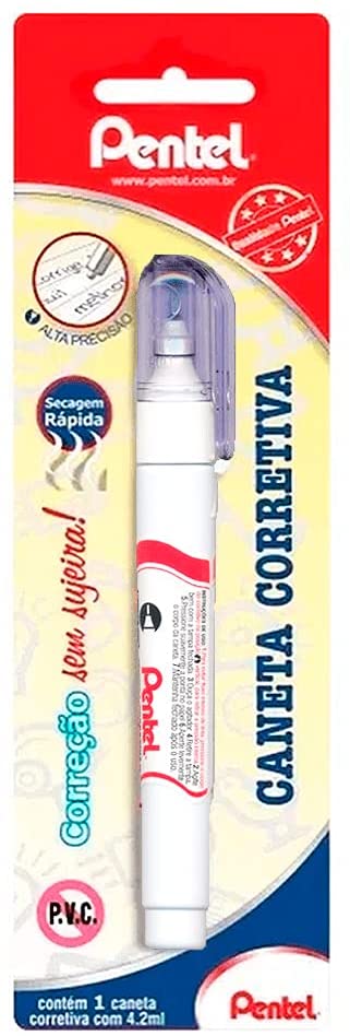 Caneta corretiva 4,2ml ponta fina blister