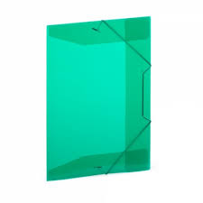 Pasta com aba elástico basic ofício 236x336mm verde - Plascony