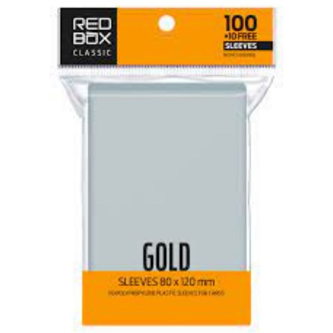 SLEEVES REDBOX GOLD - 80 X 120 MM