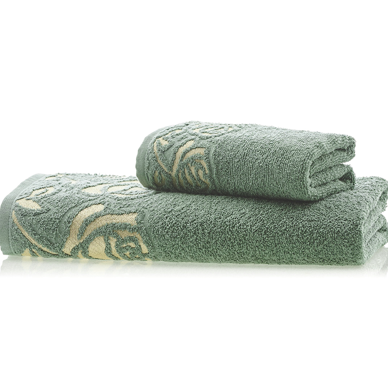Jogo de Toalha Lmpeter Guadalupe (01 Banho + 01 Rosto) Verde Moss