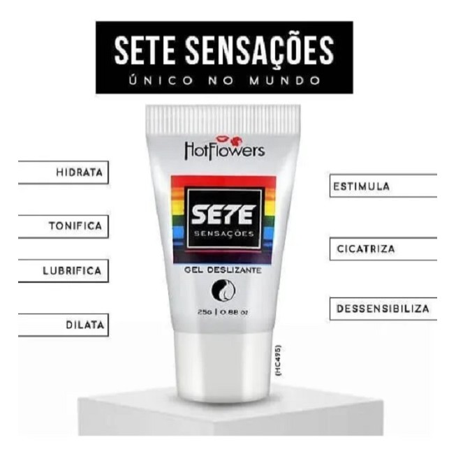 GEL PARA SEXO ANAL SETE SENSAÇÕES 25G