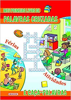 Meu primeiro livro de palavras cruzadas e caça-palavras - Vermelho