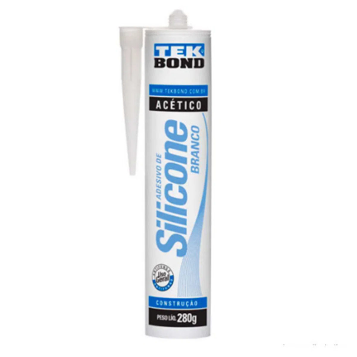 Silicone de vedação Branco 280g Tek Bond