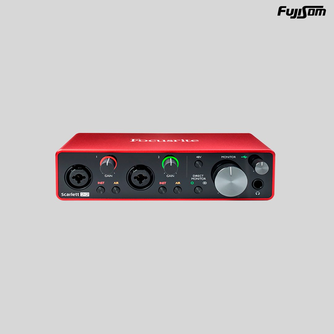 INTERFACE DE AUDIO FOCUSRITE 3RD GEN SCARLETT 2i2