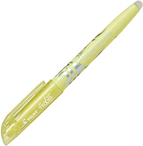 Caneta marca texto apagável frixion iluminador amarelo pastel