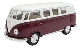 Kombi Volkswagen 1967 classic miniatura 1:32 vermelha