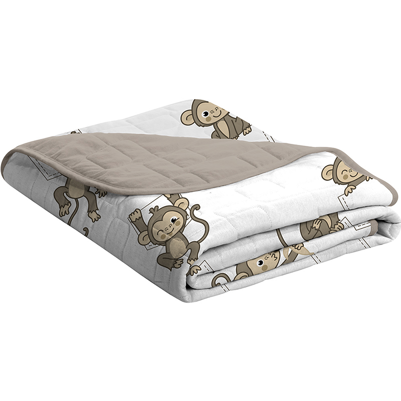 Cobre Leito Tecebem Baby Malha Estampado Bem 85cm x 145m Duna