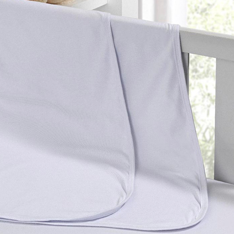 Cueiro Duplo Tecebem Baby Malha Liso kinder 80cmx90cm Branco