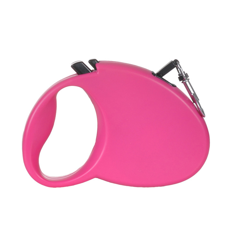 Guia Retrátil Meu Pet C/ Trava de Segurança 3M p/ Cães & Gatos Rosa