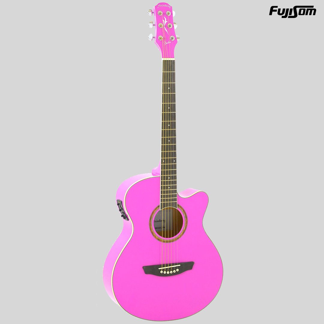 VIOLÃO STRINBERG AÇO BERLIN BE-30C PINK