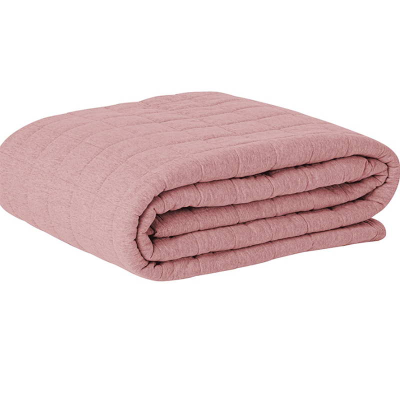 Cobre Leito Tecebem Queen Malha 100% Algodão Lisa em Matelasse 240m x 260m Rose