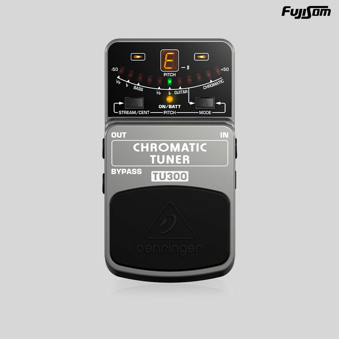 PEDAL BEHRINGER P/ GUITARRA/BAIXO TU300 TUNER CHROMATIC