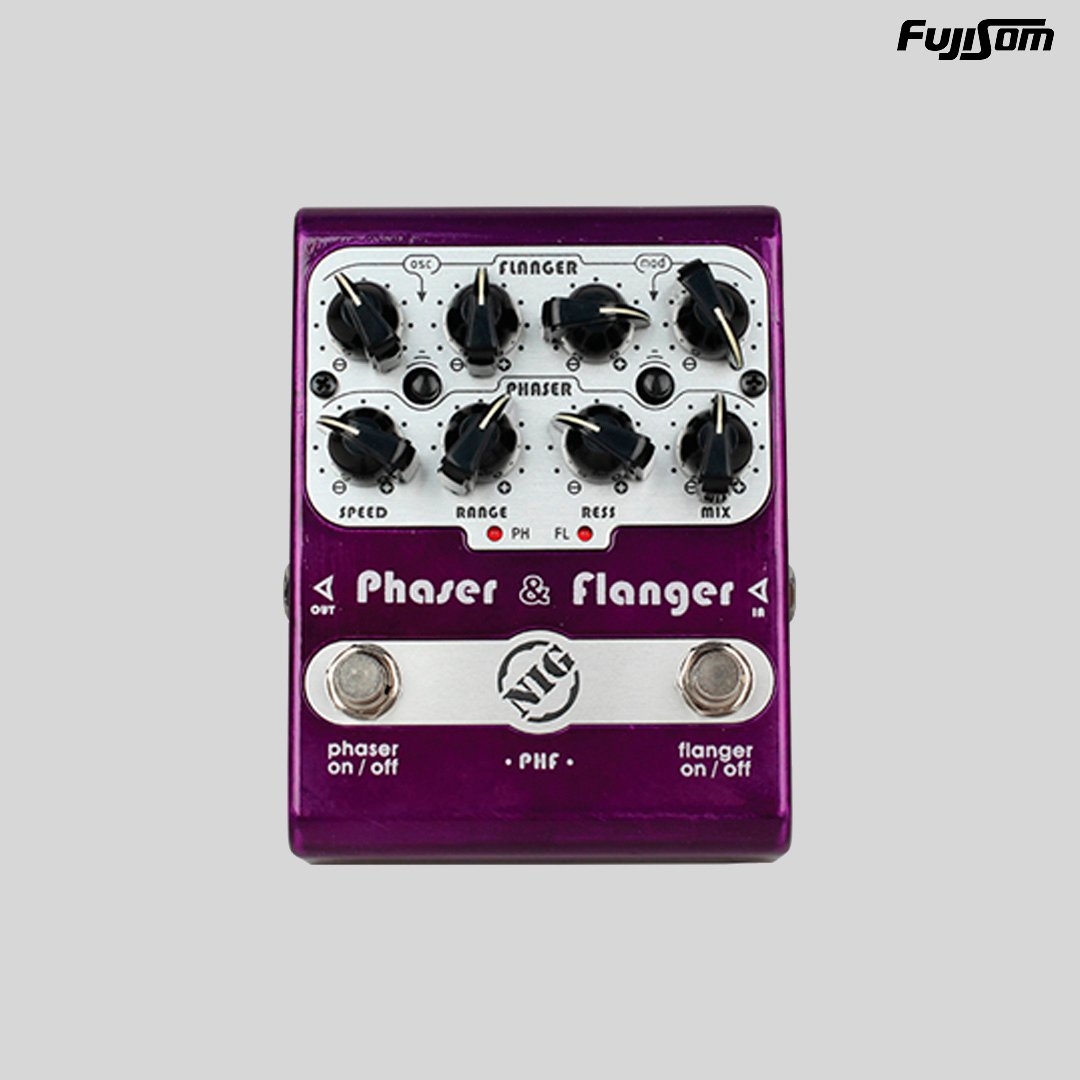 PEDAL NIG P/ GUITARRA PHF PHASER AND FLANGER