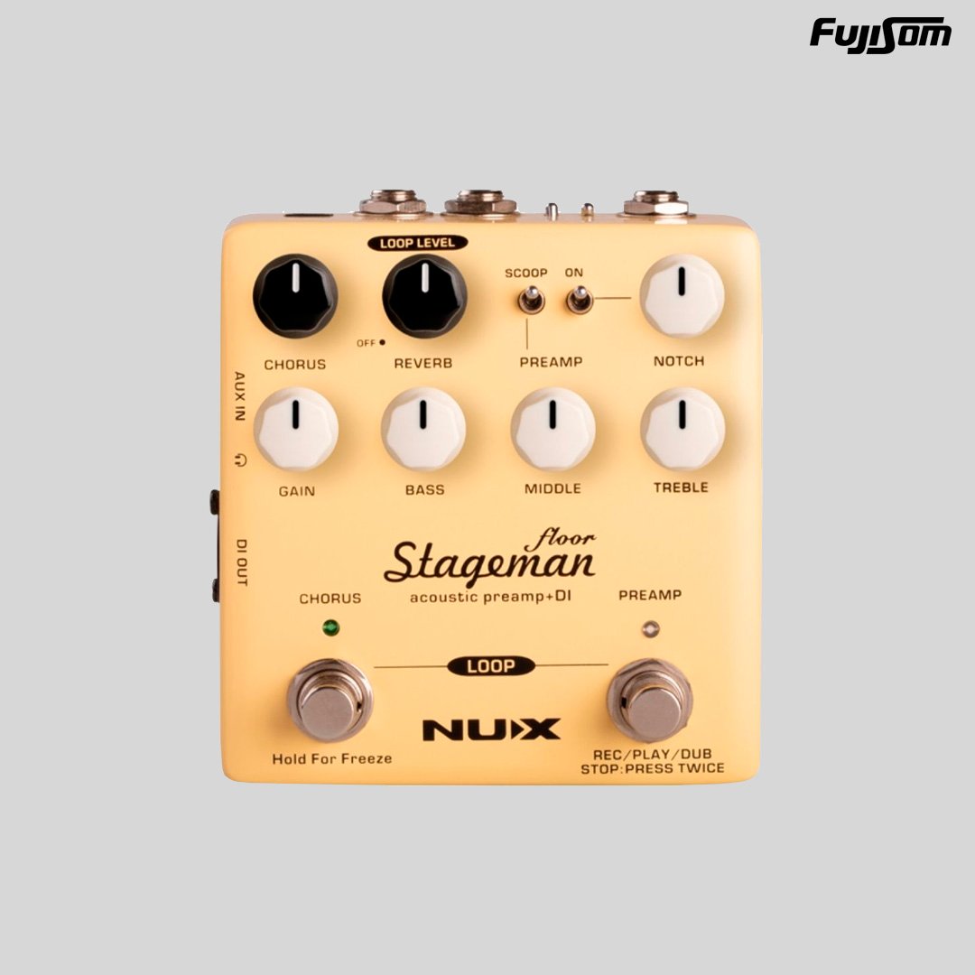 PEDAL NUX P/ VIOLÃO STAGEMAN FLOOR MULTI EFEITOS