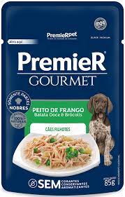 Ração úmida super premium Premier de Frango, batata doce e brócolis para cães filhotes