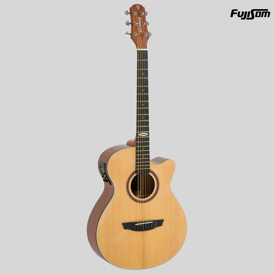 VIOLÃO STRINBERG AÇO SA-200C NATURAL FOSCO 