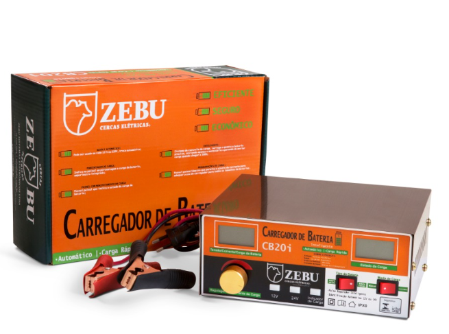 CARREGADOR DE BATERIA CB20i ZEBU INTELIGENTE 