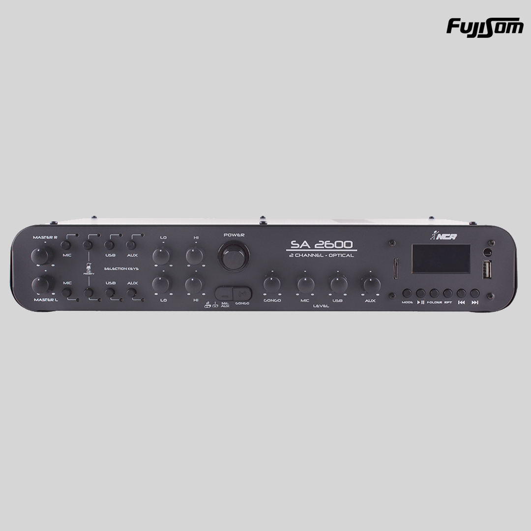 AMPLIFICADOR RECEIVER LL AUDIO SA-2600 OPTICO 4OHMS 120W FM/BLUETOOTH/USB