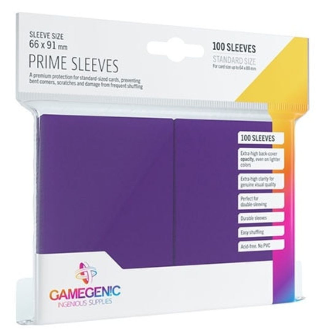 SLEEVES GAMEGENIC PRIME ROXO - 66X91MM