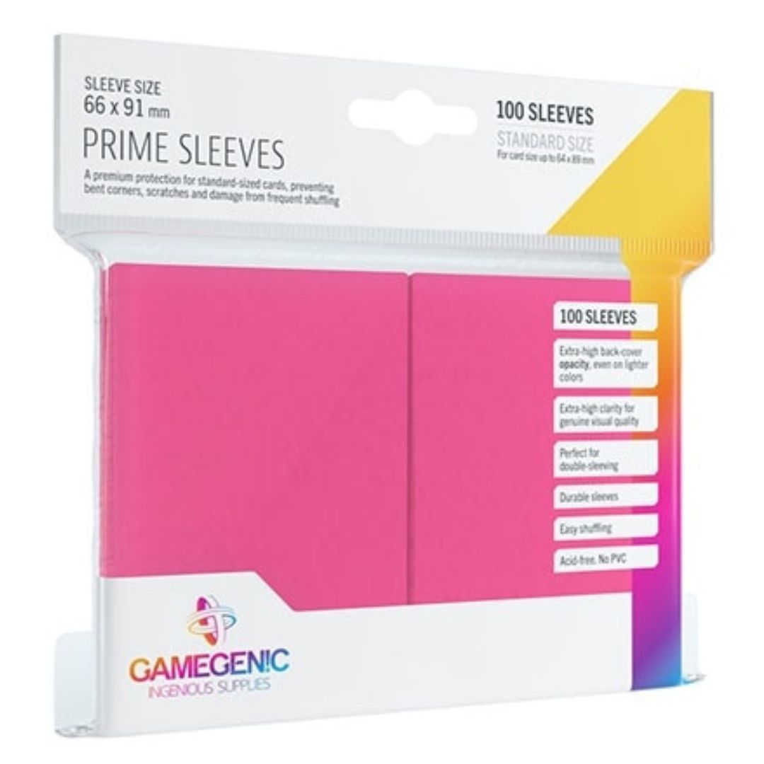 SLEEVES GAMEGENIC PRIME ROSA - 66X91MM