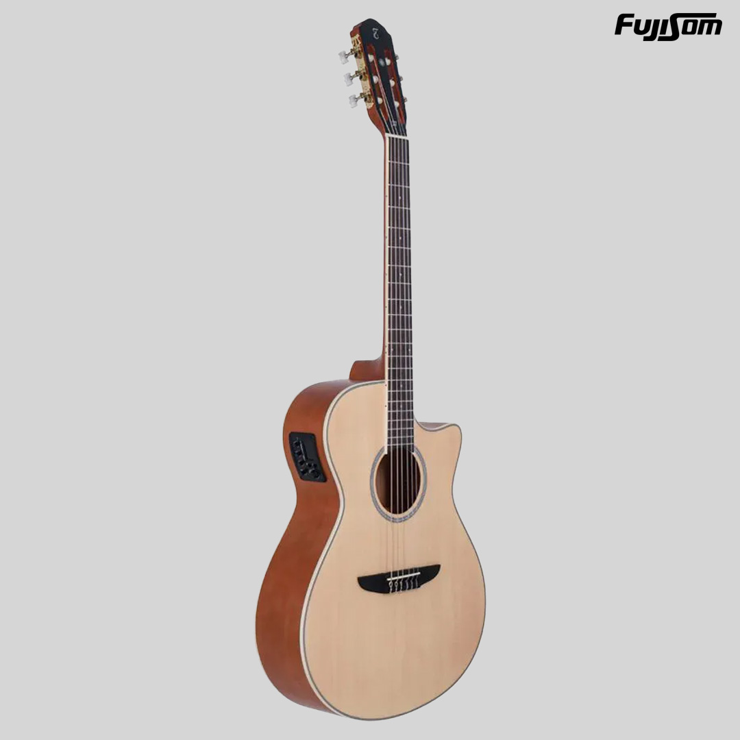 VIOLÃO TAGIMA NYLON TW-27 AUDITORIUM ELÉTRICO NATURAL FOSCO