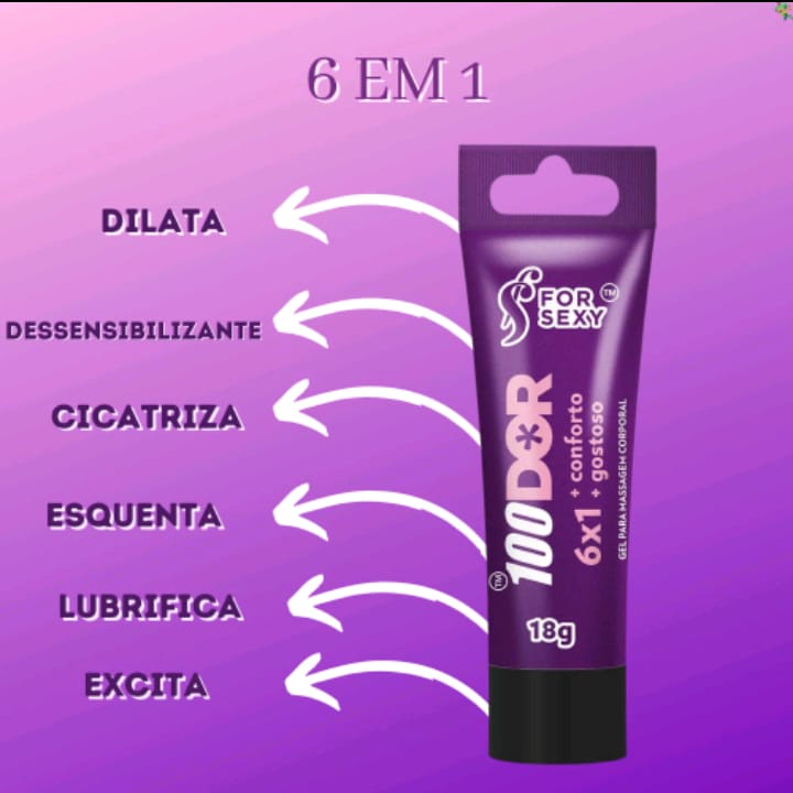 GEL PARA SEXO ANAL 100 DOR 6X1 BISNAGA 18G