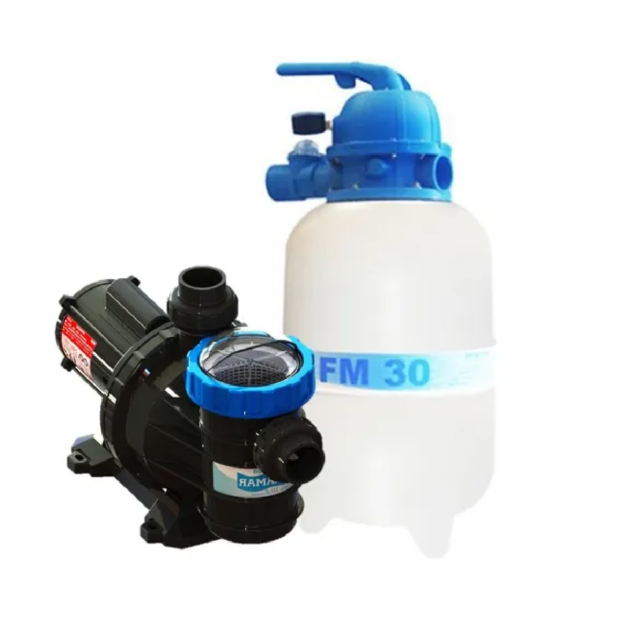 Kit Filtro E Bomba De Piscinas Fm-30 + Bm-25 1/4cv Sodramar