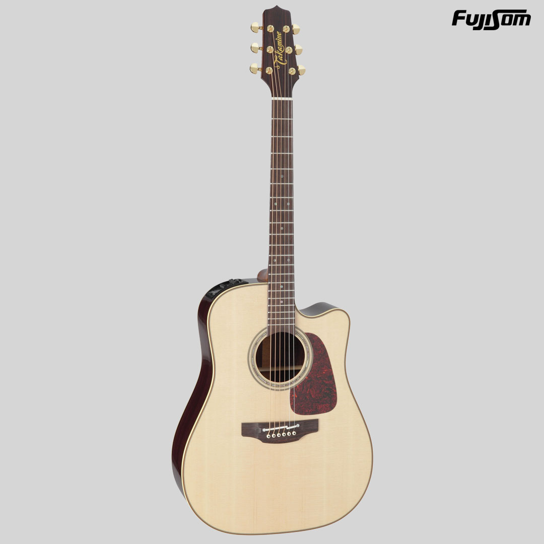 VIOLÃO TAKAMINE AÇO FOLK P5 DC NATURAL COM CASE 