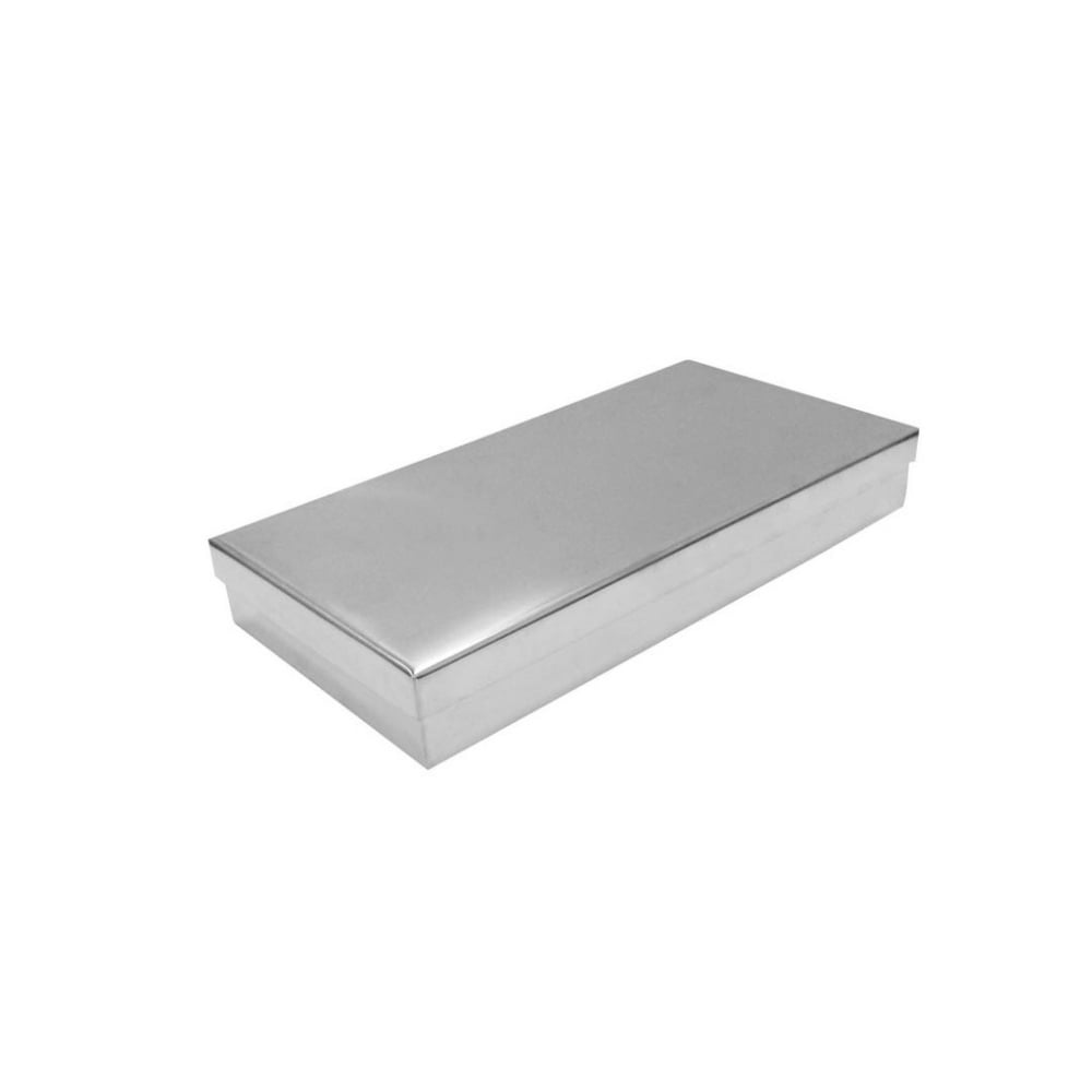 Estojo 18x08x02cm Em Aço Inox para armazenamento de instrumentais autoclave