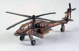Apontador de metal colecionável helicóptero AH-64 apache black hawk #127