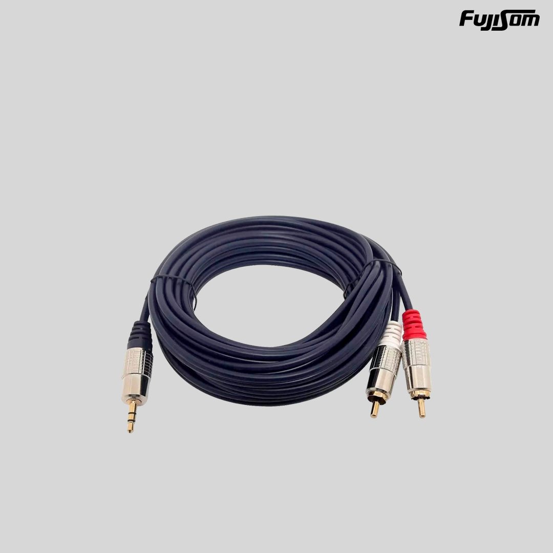 CABO STAR CABLE P2 STEREO X 2 RCA 5MT PROF METAL