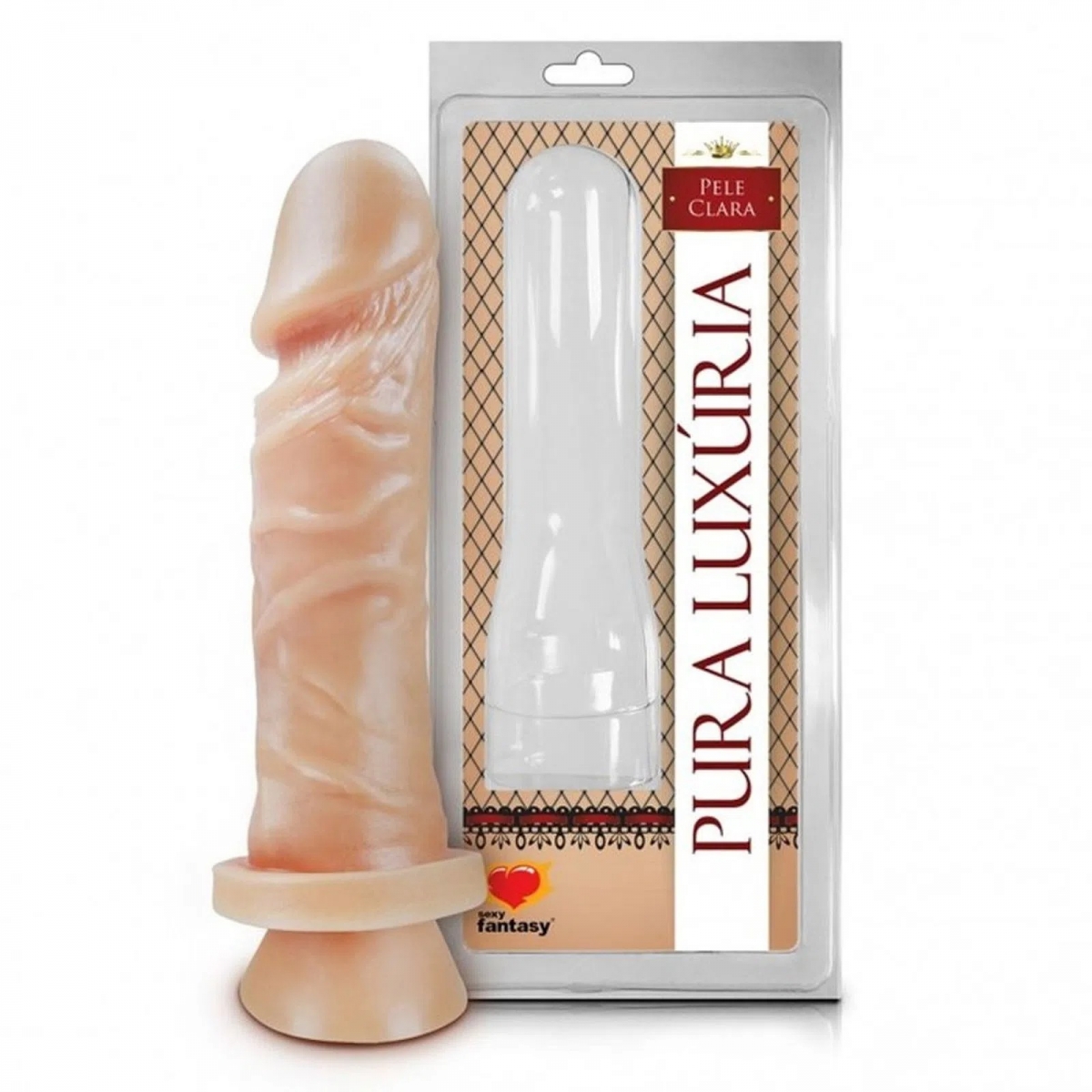 PROTESE PENIANA 15X4CM SIMPLES - BEGE (PENIS DE SILICONE/CONSOLO)
