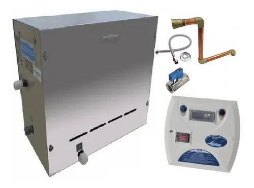 Sauna Vapor Steam Inox 12 Kw Quadro Digital E Kit Sodramar