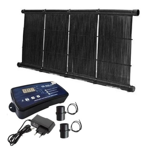 12 Placas Aquecedor Coletor Solar 3m P/ Piscinas - Pooltec + 01 CDT - TS Solar Smart