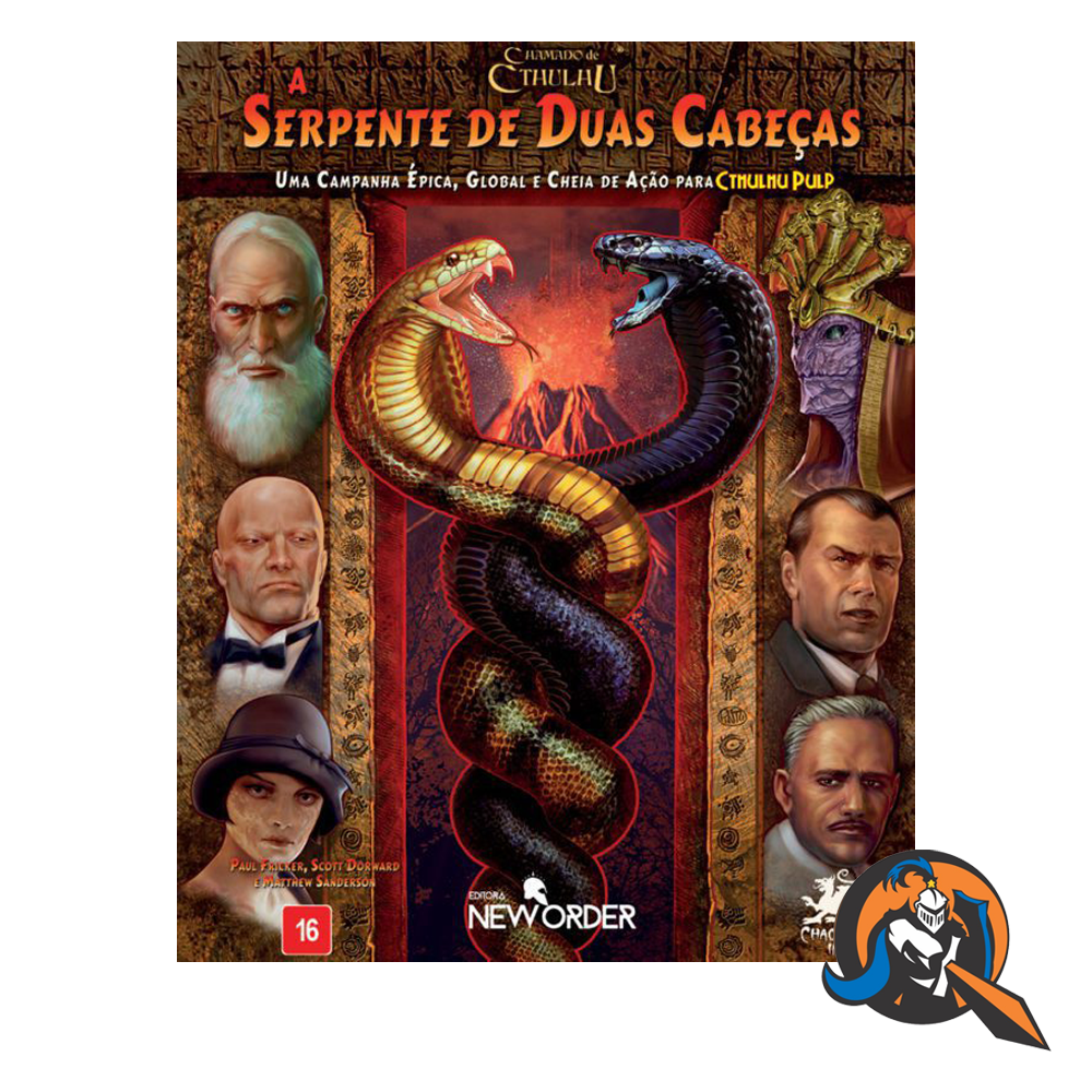 RPG A SERPENTE DE DUAS CABEÇAS - PULP CTHULHU 