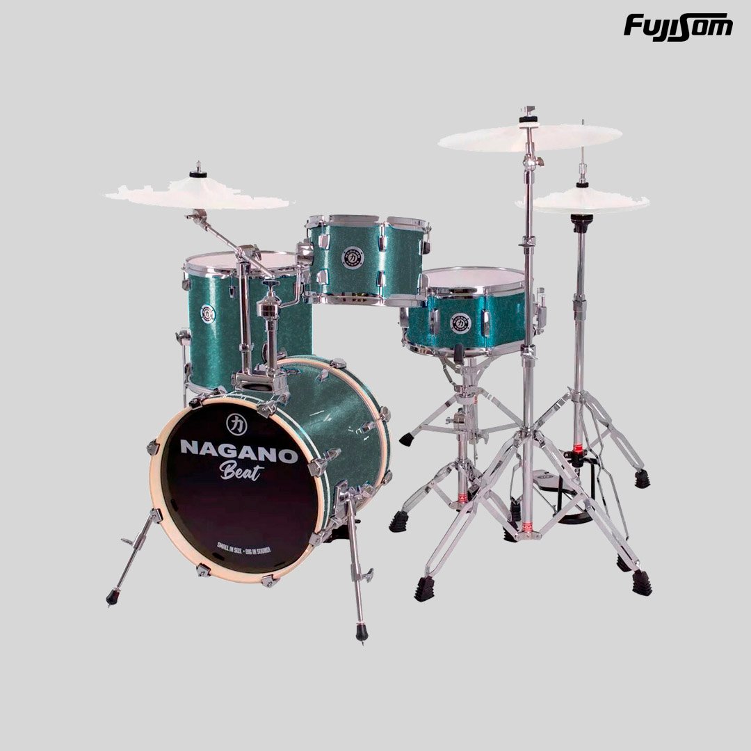 BATERIA NAGANO BEAT 16 OCEAN SPARKLE SEM PRATOS