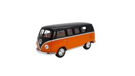 Kombi Volkswagen 1967 classic miniatura 1:32 Preta/Laranja