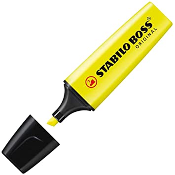 Caneta marca texto stabilo boss 70/24 amarelo 1 un