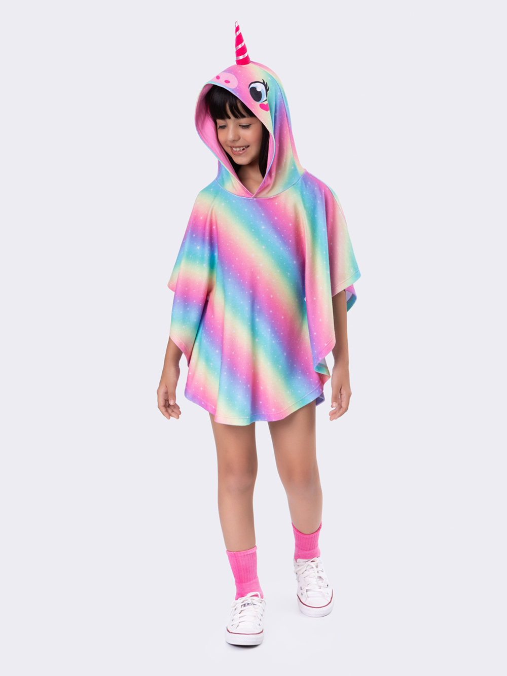 ROUPÃO FEMININO VEGGI INFANTIL UNICORNIO