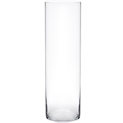 Vaso Cilindro de Vidro de 14x60cm para Arranjos de Flores Naturais ou Artificiais