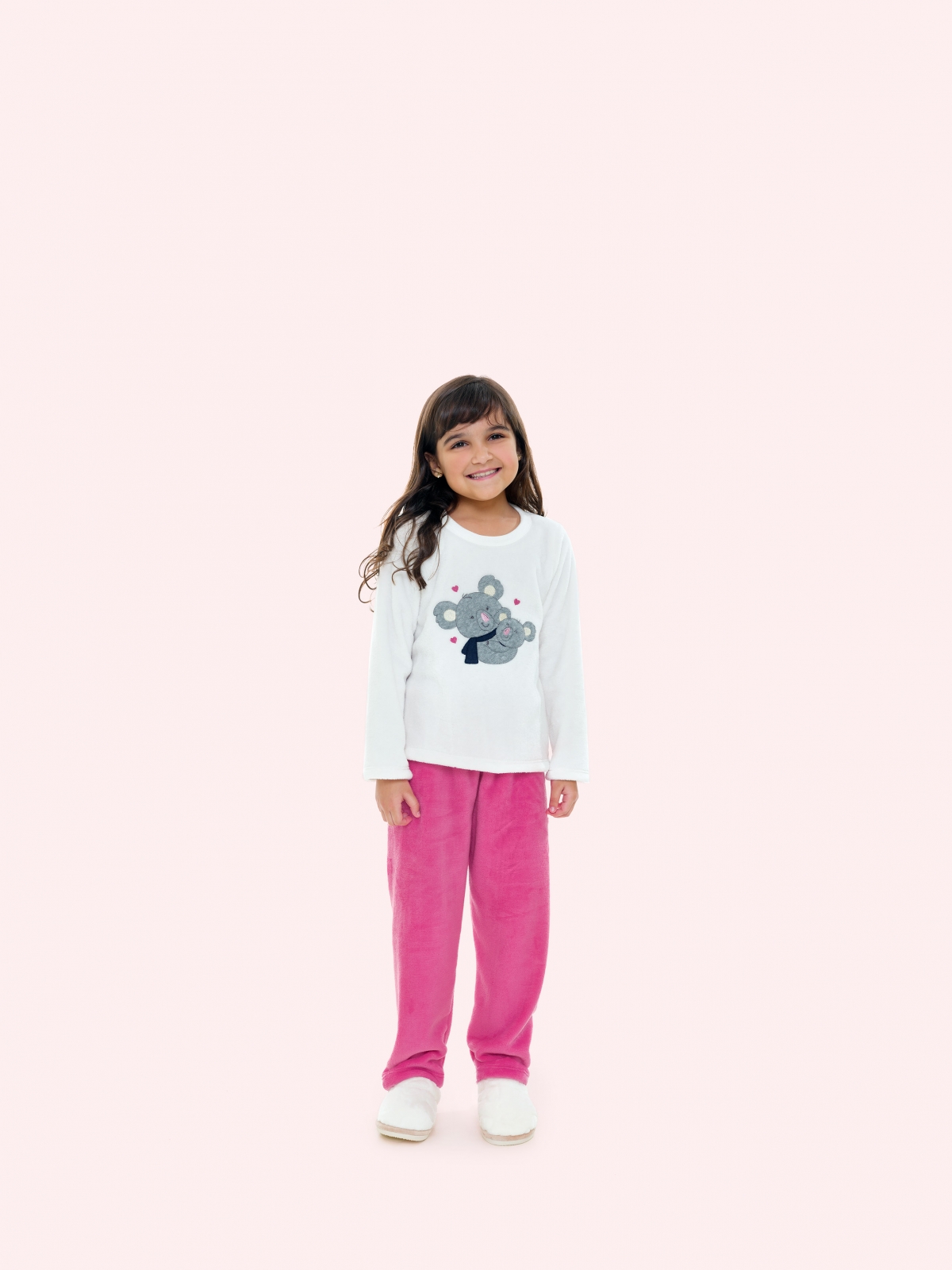 PIJAMA FEMININO INFANTIL BOCEJINHO MANGA LONGA E CALÇA COALA