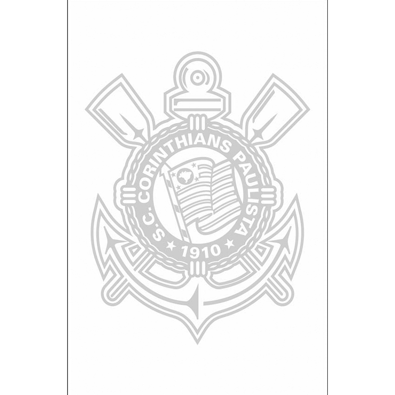 Toalha Social Academia e Mão Buettner Jacquard Veludo Futebol Corinthians 33cmx50cm Branca