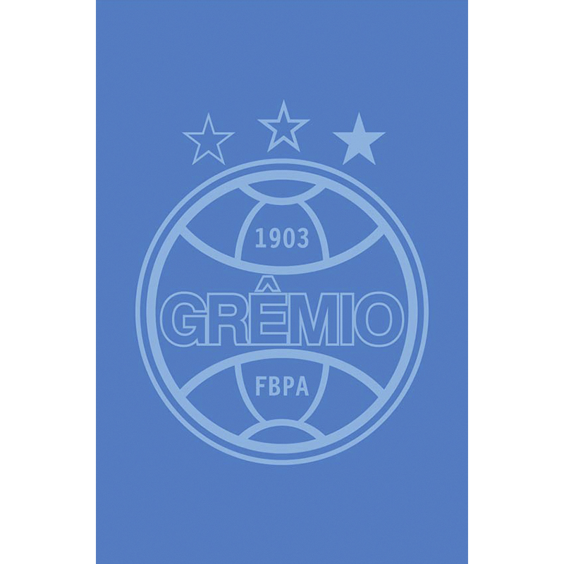Toalha Social Academia e Mão Buettner Jacquard Veludo Futebol Grémio 33cmx50cm Azul Celeste