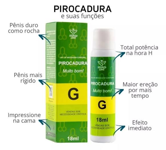 EXCITANTE MASCULINO PIROCADURA (DIPIROCA DURA) 18ML 