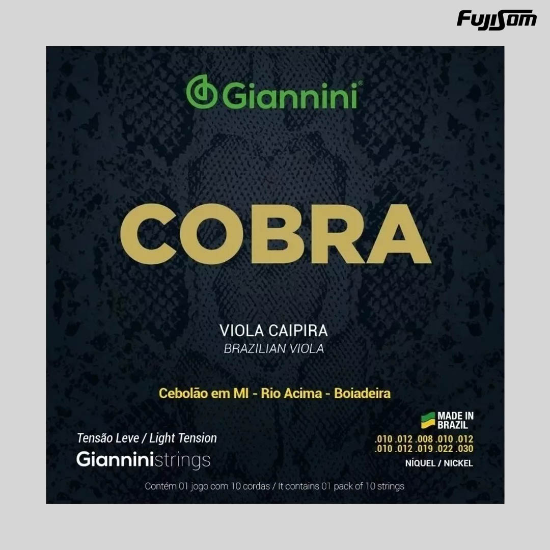 ENCORDOAMENTO GIANNINI PARA VIOLA COBRA PRATA CEB MI GESVL