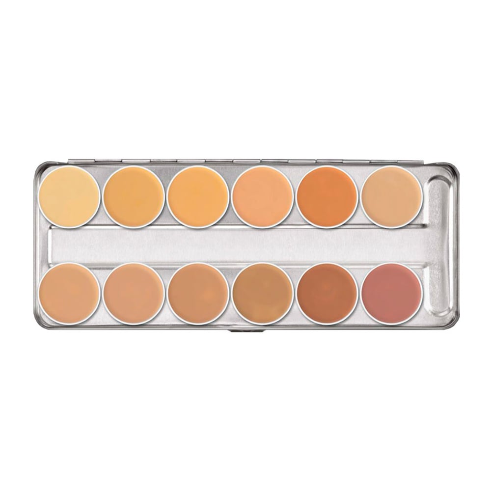 Paleta de Corretivos Dermacolor Camuflagem Em Creme Palette 12 Cores - Kryolan